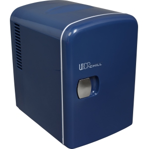 Uber Appliance Uber Chill Personal Mini Fridge 6 can capacity for Bar, Bedroom, office or Dorm outdoor/indoor 110V AC/12V DC