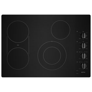 Maytag 30" 4-Element Electric Cooktop (MEC8830HB) - Black