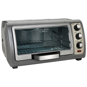 Hamilton Beach Easy Reach 6-Slice Convection Toaster/Pizza Oven - 7.4L / 7.8 Qt - Gray