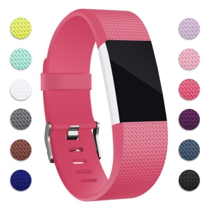 Compatible Fitbit Charge 2 Band, Soft TPU Replacement Bands Fitness Sport Strap, LARGE