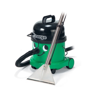 Numatic George Wet/Dry Canister Vacuum for Multi-Surface with TriTex Filtration, HepaFlo Bags, Wet/Dry Accessory Kit