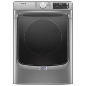 Maytag 7.4 Cu. Ft. Stackable Electric Dryer with Moisture Sensing, Steam & Energy Star (YMED6630HC) - Chrome Shadow