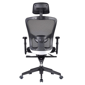 Task Computer Desk Arm/Head Rest Chair Black Livearty Adjustable Full Mesh Mid-Back Swivel Office Chair with Armrest & Headrest 