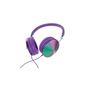 Art + Sound Iridescent Headphones with Mic - Purple