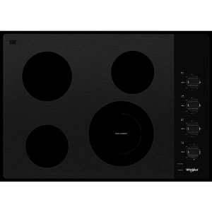 Whirlpool 31" Smooth Top Electric Cooktop (WCE55US0HB) - Black - Open Box - Perfect Condition
