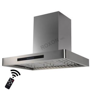 ROXON 900 CFM 30 Inches Range Hood Stainless Steel Wall Mounted Kitchen Exhaust Fan Style RXN-W14-30
