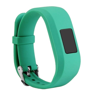 StrapsCo Silicone Rubber Replacement Watch Band Strap for Garmin Vivofit Jr - Turquoise
