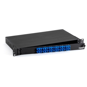 Black Box 1U 12 Duplex SC Pair Rackmount Preloaded Fiber Enclosure - (JPM375A-R2)