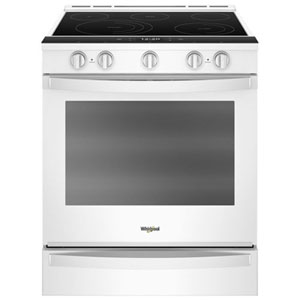 Whirlpool 30" Self-Clean True Convection Slide-In Electric Range -White -Open Box -Perfect Condition