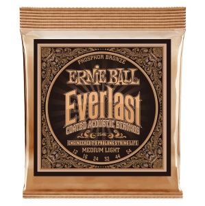 Ernie Ball Everlast Coated Phosphor Guitar Strings - Medium Light 12-54