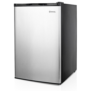 Costway 3 cu.ft. Compact Upright Freezer w/Single Stainless Steel Door Removable Shelves