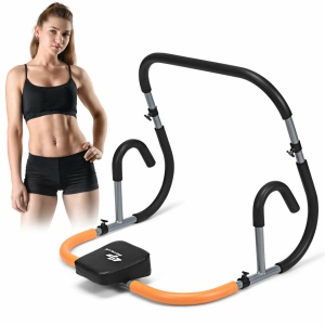 Costway Ab Fitness Crunch Abdominal Exercise Workout Machine for Glider Roller & Pushup