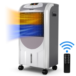 Costway Portable Air Cooler Fan & Heater Humidifier w/ Washable Filter Remote Control