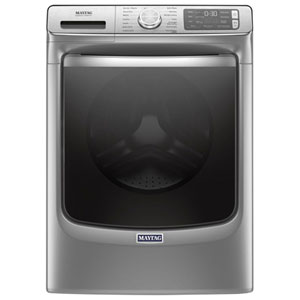 Maytag 5.8 Cu. Ft. (IEC) Front Load Washer with Fresh Hold, Steam, Wi-Fi, 15-Minute Quick Wash, and Sanitize Cycle - Energy Star (MHW8630HC) - Metallic Slate