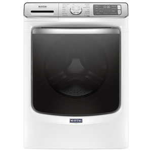 Maytag 5.8 Cu. Ft. (IEC) Front Load Washer with Fresh Hold, Steam, Wi-Fi, 15-Minute Quick Wash, and Sanitize Cycle - Energy Star (MHW8630HW) - White