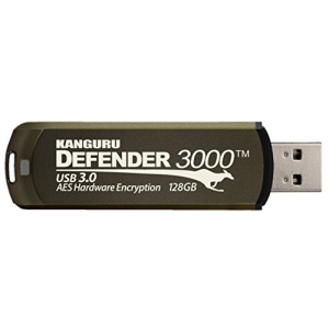 Kanguru Defender3000 FIPS 140-2 Level 3, SuperSpeed USB 3.0 Secure Flash Drive, 32G