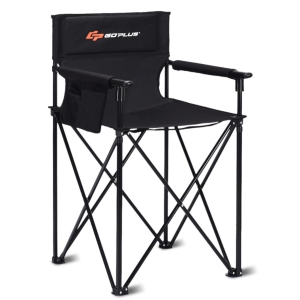 Costway Portable 38" Oversized High Outdoor Beach Chair Camping Fishing Folding Chair