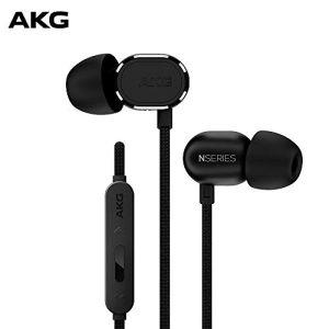 AKG N20UBLK Reference Class In-Ear Headphones with 3 Button Universal Remote, Black