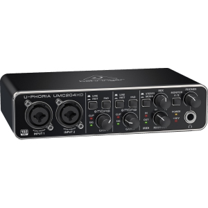 Behringer U-Phoria UMC204HD Audiophile 2x4, 24-Bit/192 kHz USB Audio/MIDI Interface