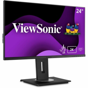 ViewSonic VG2455-2K 24" IPS 1440p Monitor with USB 3.1 Type C HDMI DisplayPort and 40 Degree Tilt Ergonomics