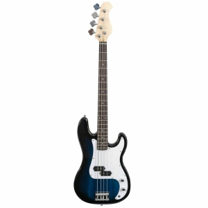 Full Size 4 String Electric Bass Guitar Blue