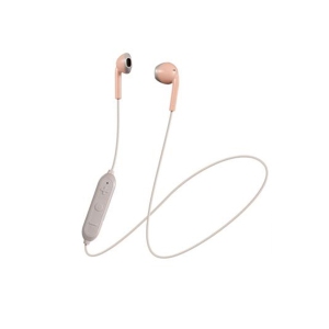JVC F19BT Wireless Bluetooth Earbuds with Mic & Remote(Pink/Taupe)