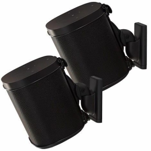 Sanus WSWM22-W1 Adjustable Wireless Speaker Wall Mount for Sonos One Play:1 Play:3 - Pair/White