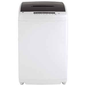 GE 3.3 Cu. Ft. (IEC) Compact / Portable Washer with Turbo/Speed Wash (GNW128PSMWW) - White