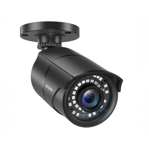 ZOSI Add-On Wired 1080P 2MP Hybrid 4-in-1 Outdoor Surveillance Camera for TVI/CVI/AHD/CVBS DVR Security Camera System, 120ft Night Vision, IP66 - Black