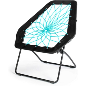 Nicer Furniture ® Bungee Cord Dish Chair (Hexagon),Bunjo chair High Intensity and Secure, Fun for Adults and Kids