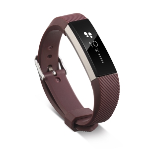 StrapsCo Silicone Rubber Watch Band Strap for Fitbit Ace - Brown
