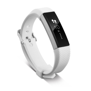 StrapsCo Silicone Rubber Watch Band Strap for Fitbit Ace - White