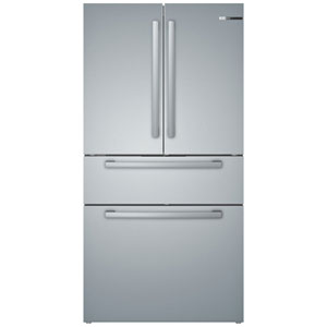 Bosch 800 Series 36" 21 Cu. Ft. Counter-Depth 4-Door French Door Refrigerator (B36CL80SNS) - Stainless Steel