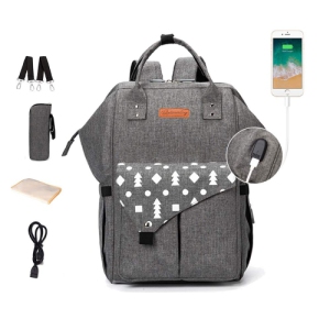 Diaper Bag Backpack Multi-function Waterproof Travel Backpack Baby Nappy Bag for Mom and Dad