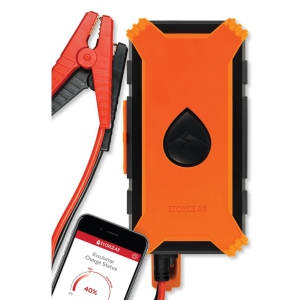 ECOXGEAR EcoJump Waterproof Auto and Truck Jump Starter & Cell Phone Charger with Bluetooth App (Orange/Black)