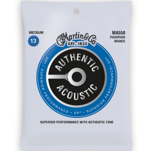 Martin Authentic SP Acoustic Guitar Strings - 92/8, Medium