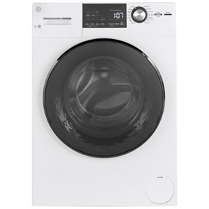 GE 2.8 Cu. Ft. (IEC) Front Load Washer with Steam and Quick Wash Option - Energy Star (GFW148SSMWW) - White