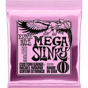 Ernie Ball Mega Slinky Nickel Wound Electric Guitar Strings - 10.5-48