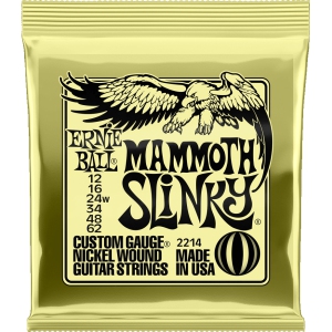 Ernie Ball Mammoth Slinky Nickel Wound Electric Guitar Strings - 12-62
