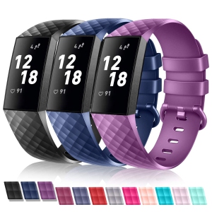 Fitbit Charge 3/SE Band ,Classic & Special Edition Replacement Fitness Sport Wristband (LARGE) (3 PACK)