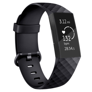 navor Bands Compatible with Fitbit Charge 4 / Charge 3 / Charge 3 SE Bands, Classic Soft Replacement Wristband Sport Strap Activity Tracker Women Men (Black, Large)