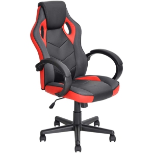 Nicer Furniture Red Racing Gaming Chair with Tilt and Armrest