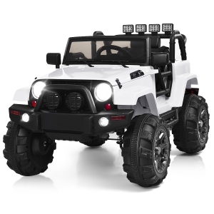 Costway 12V Kids Ride On Truck Car w/Bluetooth Remote Control MP3 Music LED Lights