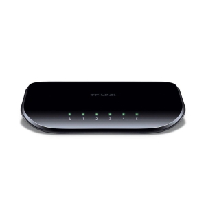 TP-Link 5 Port Gigabit Ethernet Network Switch (TL-SG1005D) - Plug and Play, Desktop or Wall Mount, Plastic Case, Ethernet Splitter, Fanless, Traffic Optimization, Unmanaged