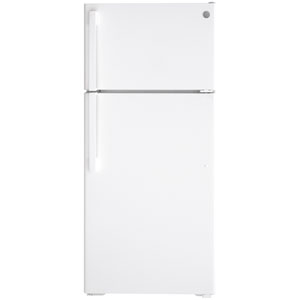 GE 28" 16.6 Cu. Ft. Top Freezer Refrigerator (GTE17DTNRWW) - White
