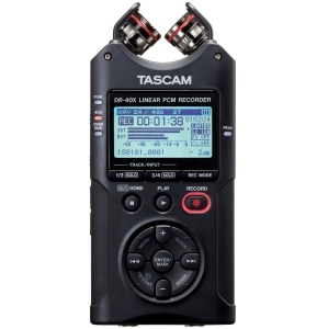 Tascam DR-40X Four Track Digital Audio Recorder and USB Audio Interface w/48V Power
