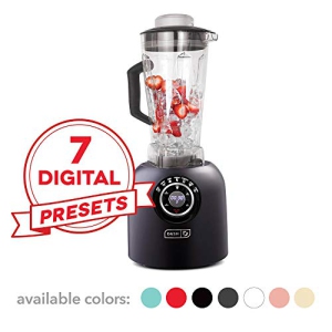 Dash DPB500MB Chef Series Blender with with Stainless Steel Blades + Digital Display for Coffee Drinks, Frozen Cocktails, Smoo