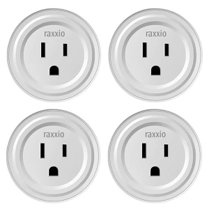 Raxxio Smart Plug WiFi Outlet with Wireless Control (Pack of 4)