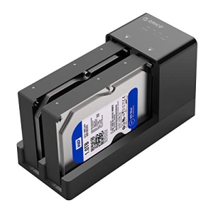 ORICO USB 3.0 to SATA External Hard Disk Drive Dual-Bay Docking Station with Duplicator Offline Clone Function for 2.5