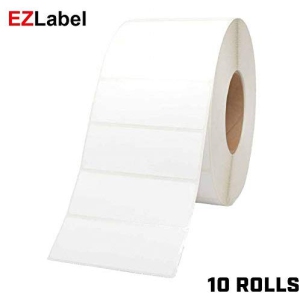 2" x 1" Direct Thermal Label for Zebra printer 1700 Labels/Roll 1" core